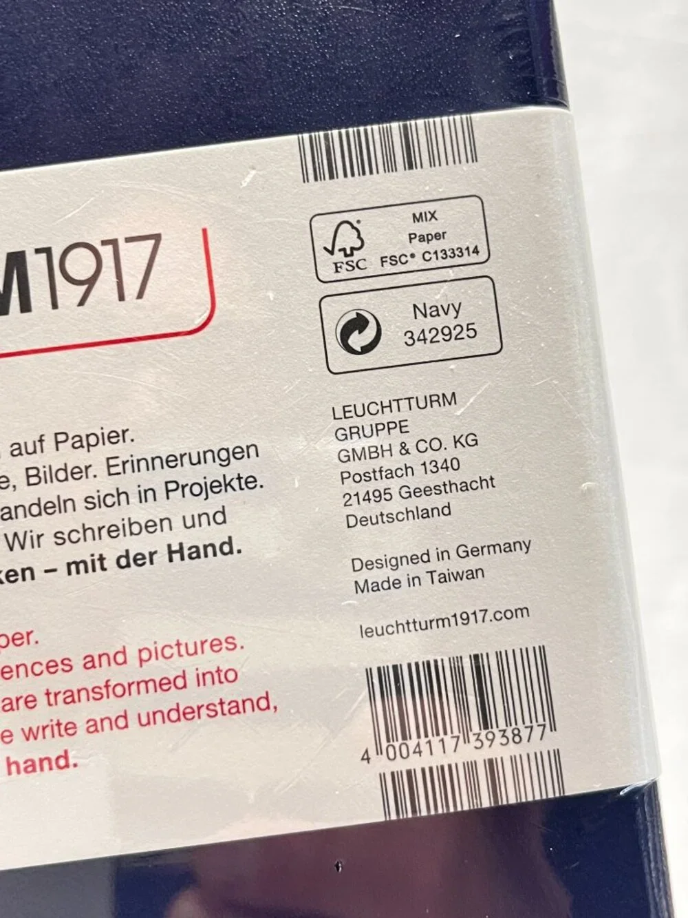 NEW A5 Medium Leuchtturm 1917 Hardcover Dotted Notebook 5.5